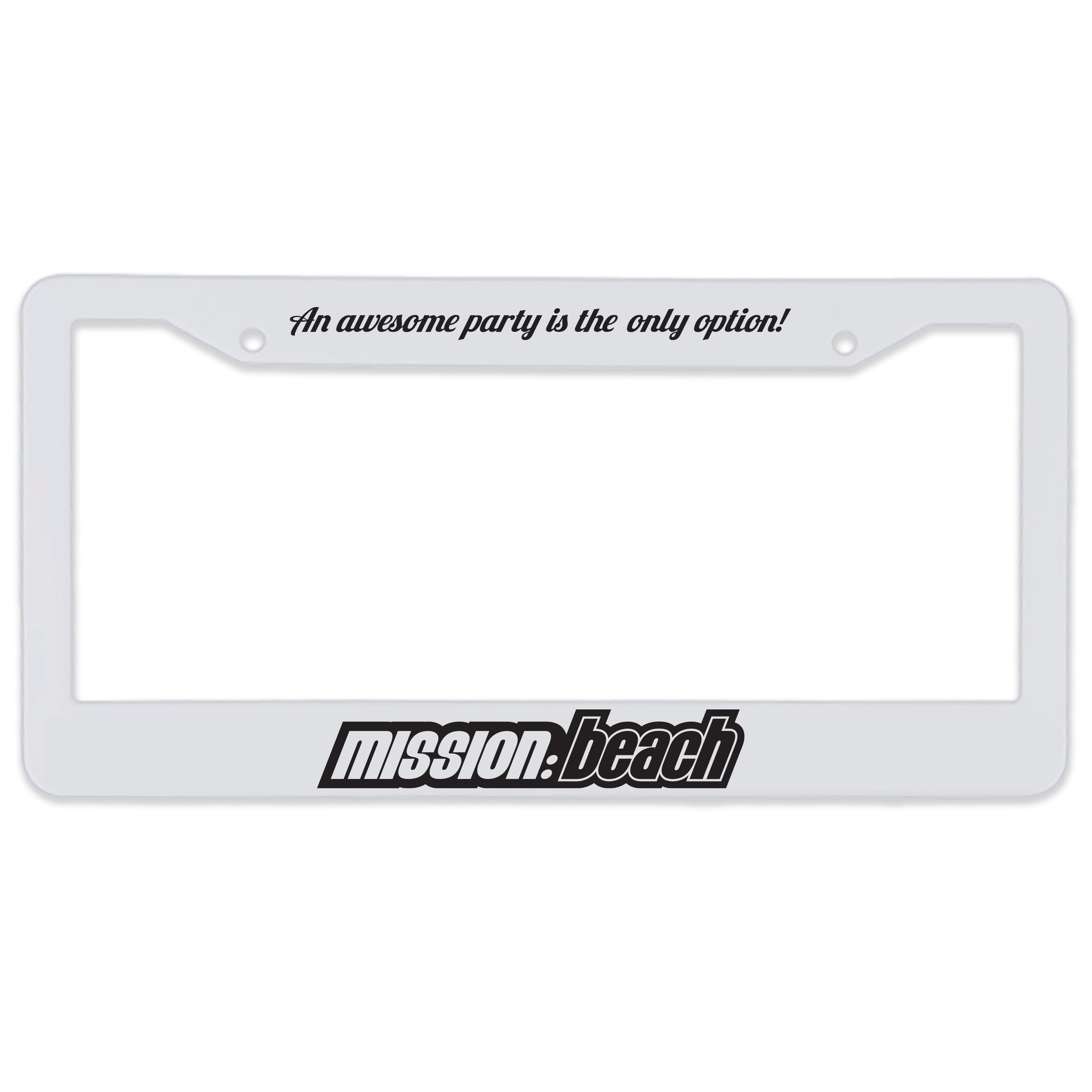 3-D Two-Corner License Plate Frame